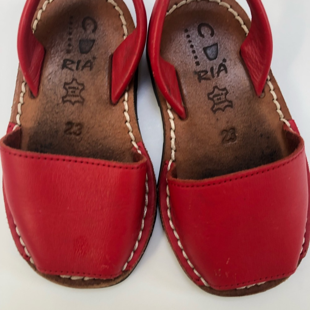 Red Ria Menorca Abarca Sandals - Picture 2 of 8